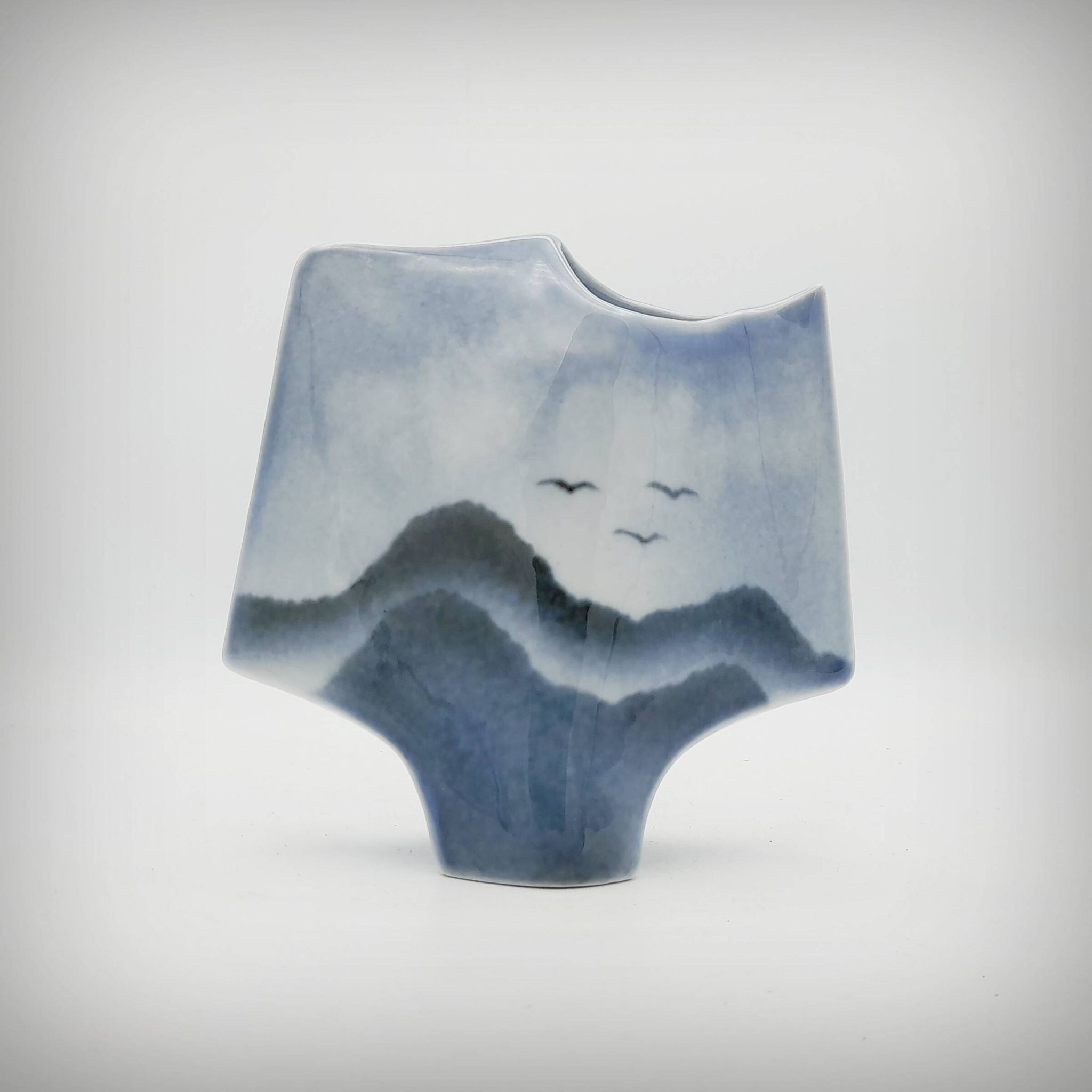 Sculptural vase by Solange Garotte and Bernard Prigent for Virebent, 1975