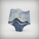 Sculptural vase by Solange Garotte and Bernard Prigent for Virebent, 1975