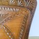 Wall-mounted letter holder, antique carved wood, folk art.