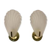 Pair of shell sconces