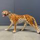 Large Italian ceramic leopard statue, 1960s