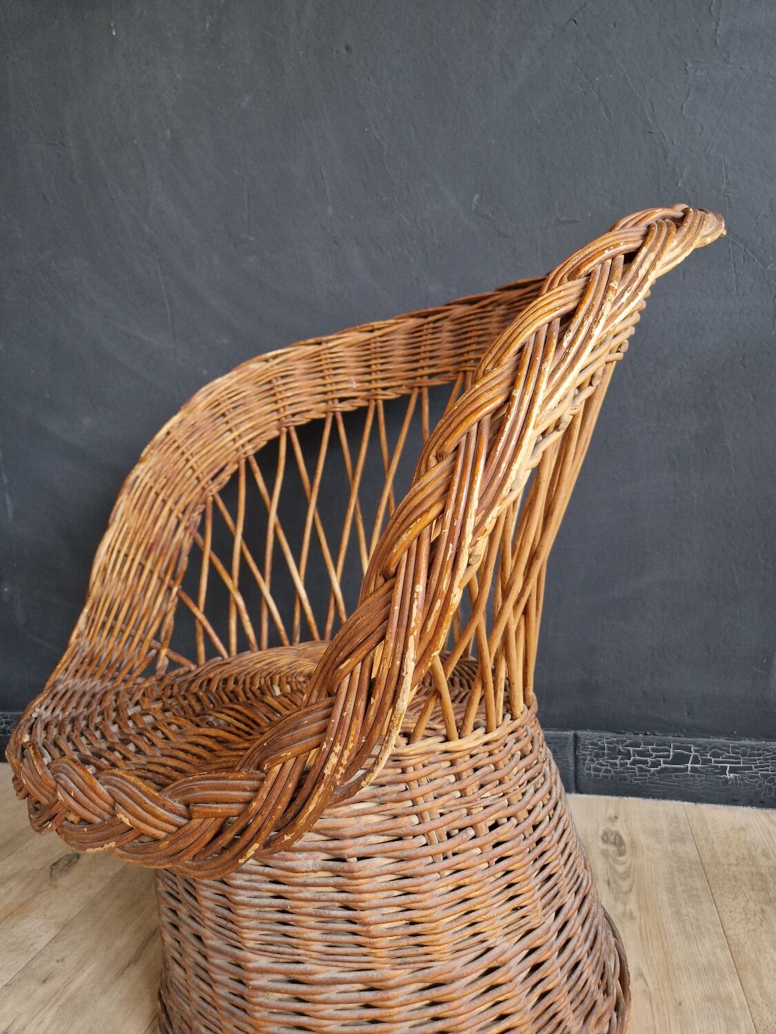 Rattan armchair