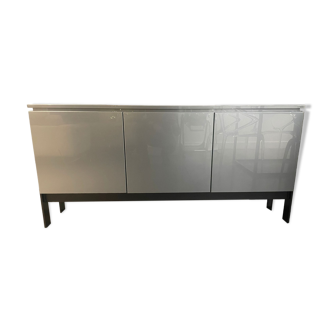 Sideboard on feet 3 doors Roche Bobois structure daquacryl