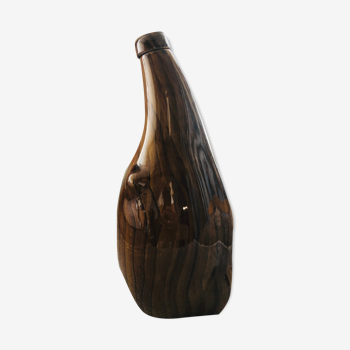 Wood imitation bottle