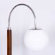 Czech Art Deco Floor Lamp in Walnut attributed to Jindřich Halabala for Up Závody, 1930s