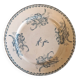 Old iron earth porcelain plate Badonviller Iris