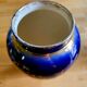 Vase bleu cobalt et or