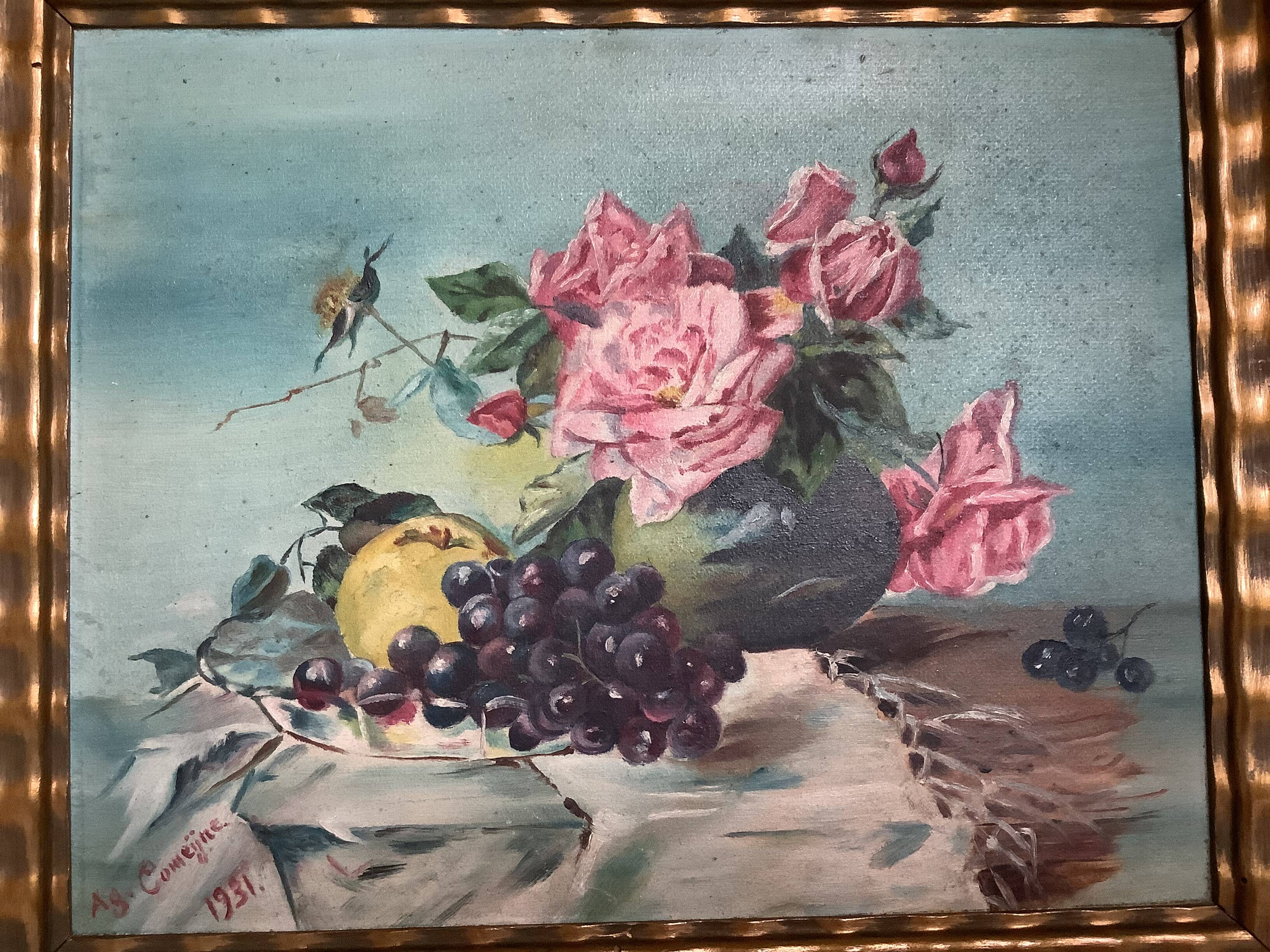 Still life oil painting