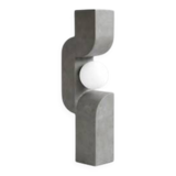 Table lamp, large model - dark gray, ceramic, contemporary work.