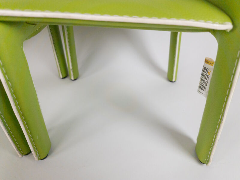 Ensemble de chaises junior vert menthe Style traders fait main 2000