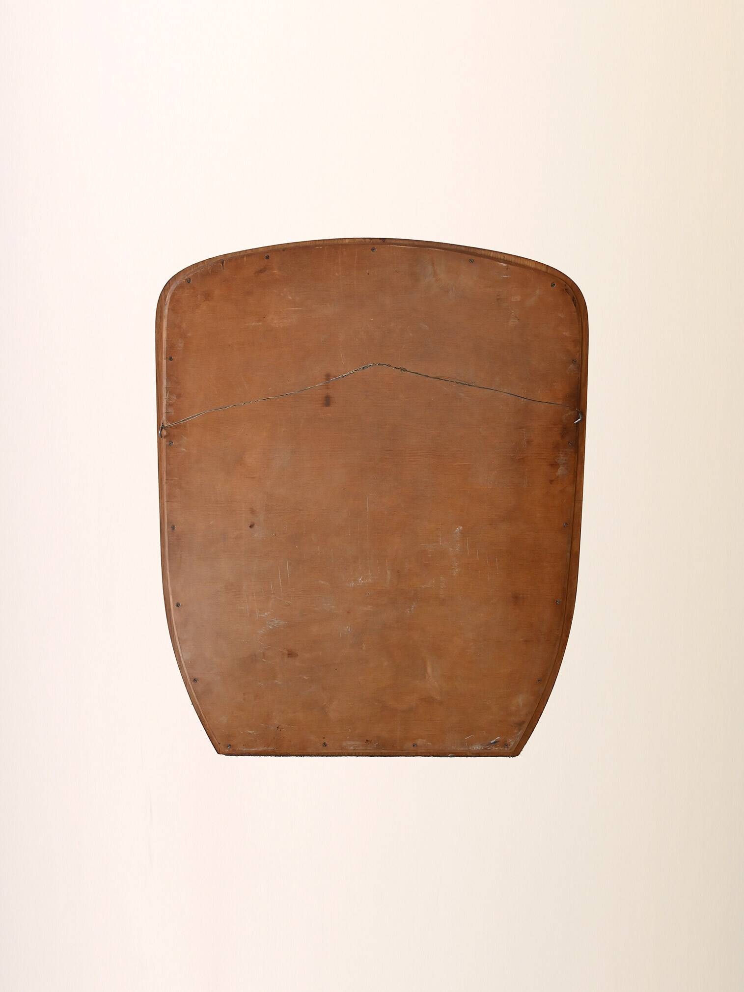 Vintage Scandinavian mirror in inlaid teak