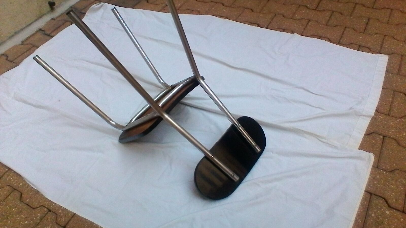 Vintage chair in black formica