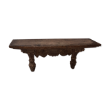 Lacquered wood wall console