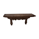 Lacquered wood wall console