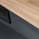Lot de 2 tables basses gigognes Cidue, années 70