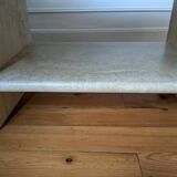 Vintage coffee table in travertine