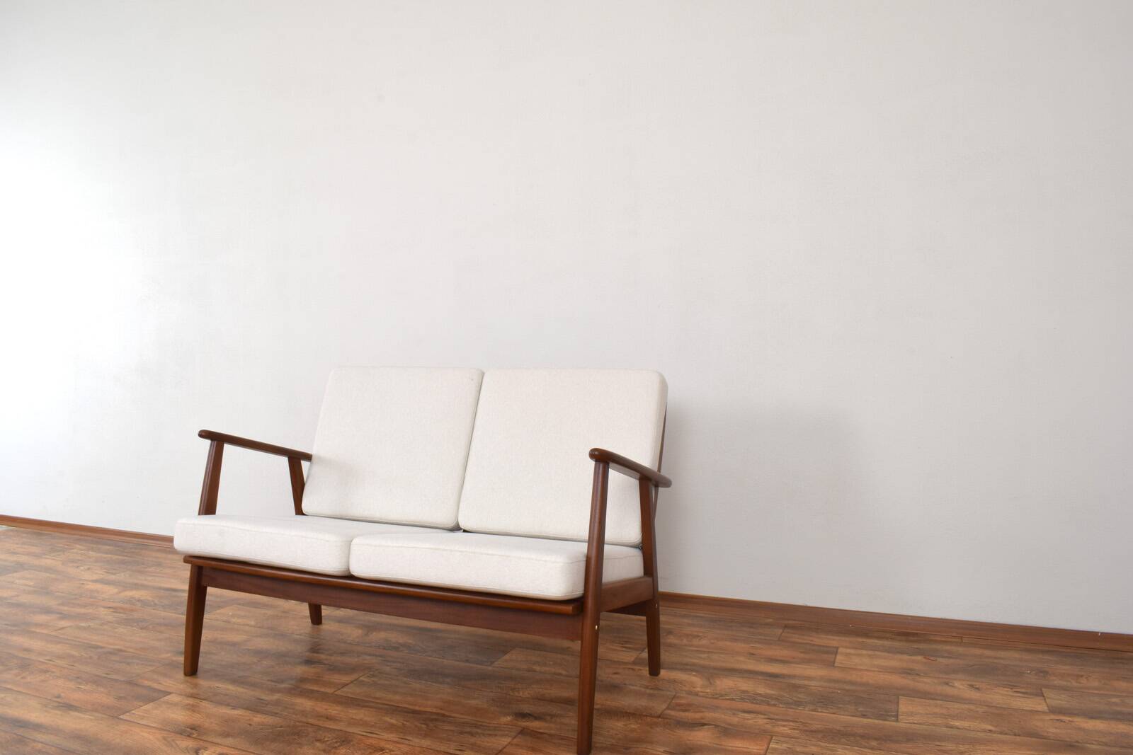 Mid-Century Danish Teak Two-Seater Sofa, 1960s.