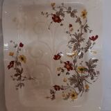 Serving dish, floral decoration, flutes, juice reservoir, English porcelain, Minton