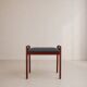 Teak piano bench attributed to Johannes Andersen for Uldum Møbelfabrik.