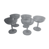5 antique champagne cups