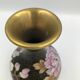 Vintage chinese vase black cloisonné