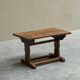 Wabi Sabi style side table in solid oak