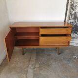 Vintage enfilade, walnut veneer 1970