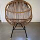 Rattan chair, vintage design, 1960s