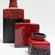 Set of four modernist ceramic vases. Germany, 1960s and 1970s.