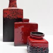 Suite de quatre vases céramique modernistes. Allemagne, années 60 et 70.