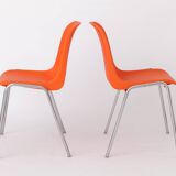 12 Stacking Chairs Vintage 1970s, Germany