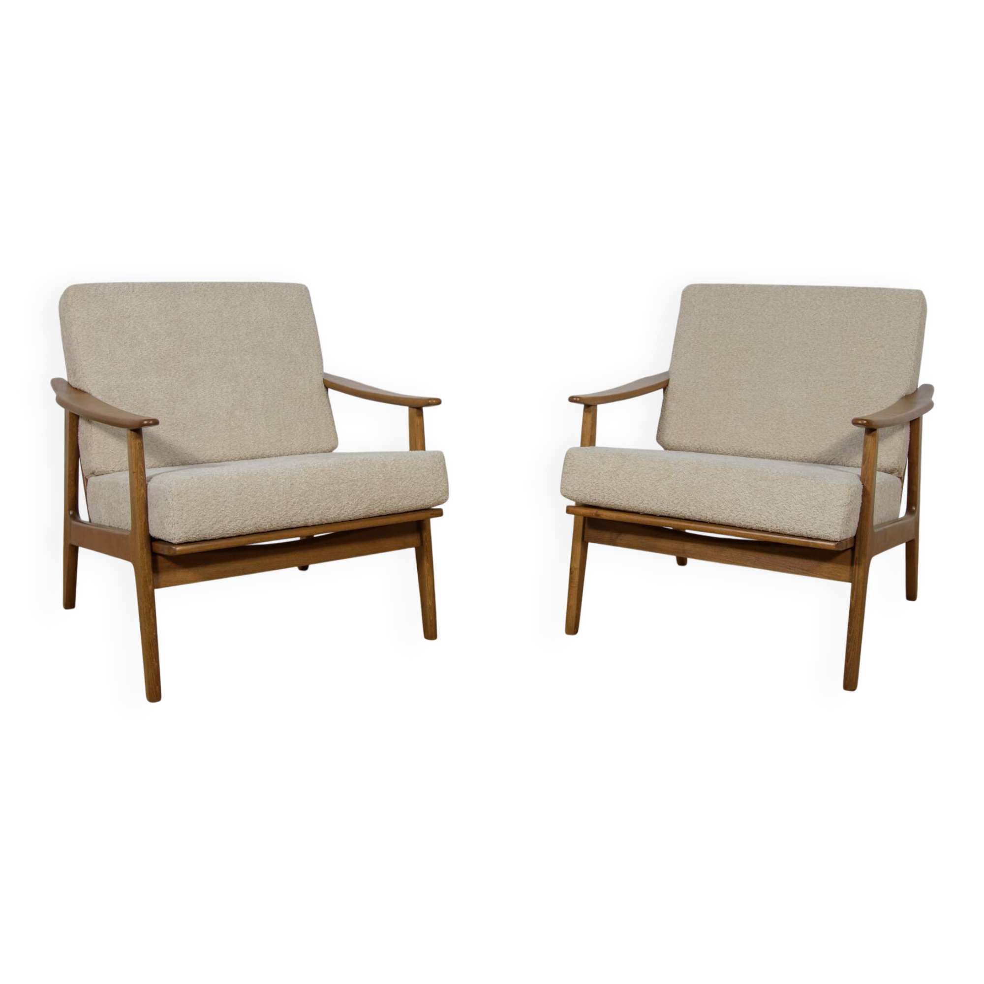 Mid-century Polish armchairs model 5825, 1960s, set of 2