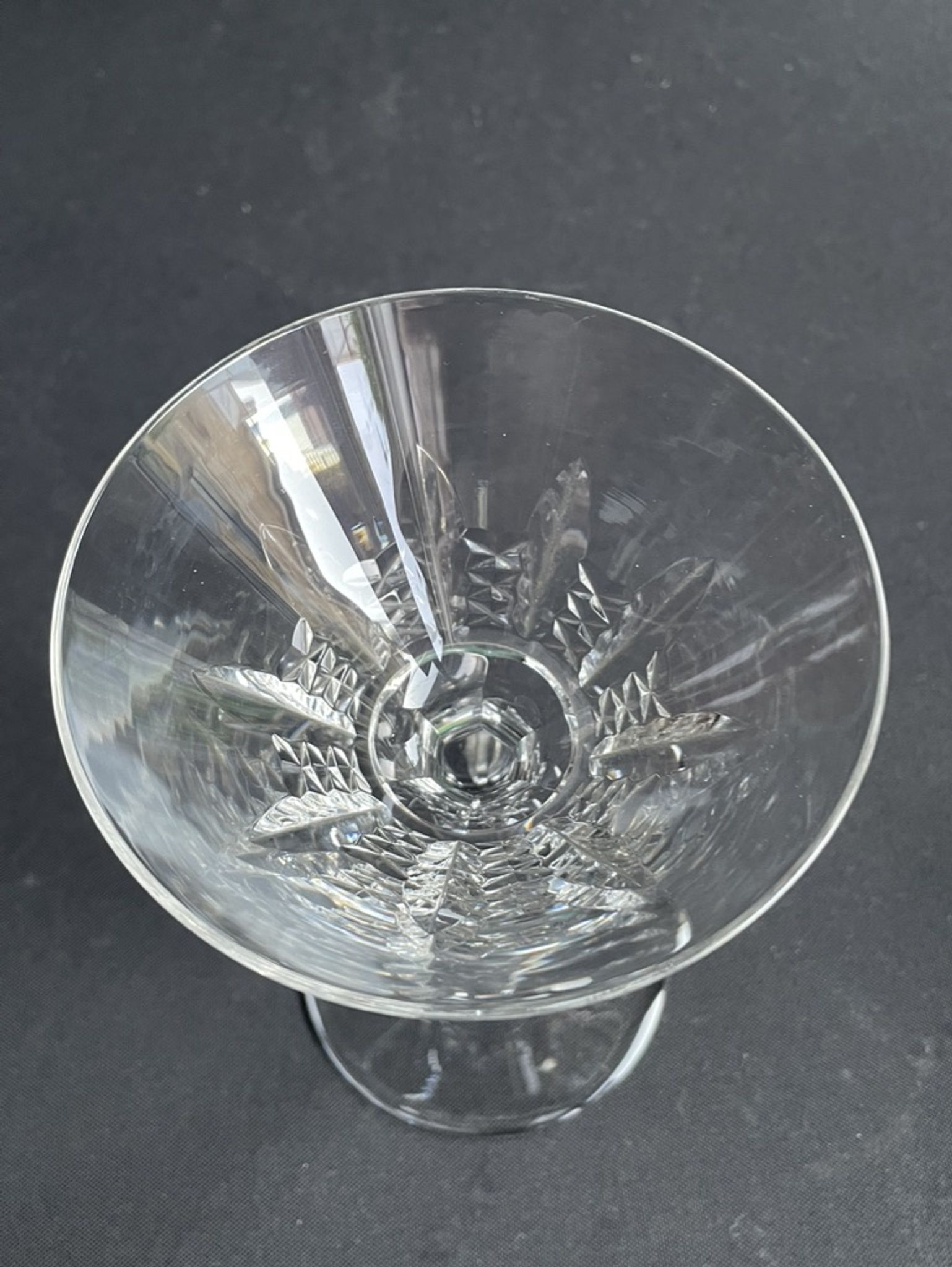 2 champagne glasses stamped Baccarat - Service Austerlitz