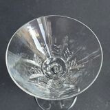 2 champagne glasses stamped Baccarat - Service Austerlitz