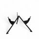 Philippe Starck / 1984 for François Mitterrand's private office / President M / black dining table frame / Baleri
