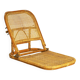 Chaise de plage pliante en rotin, USA, 1960s