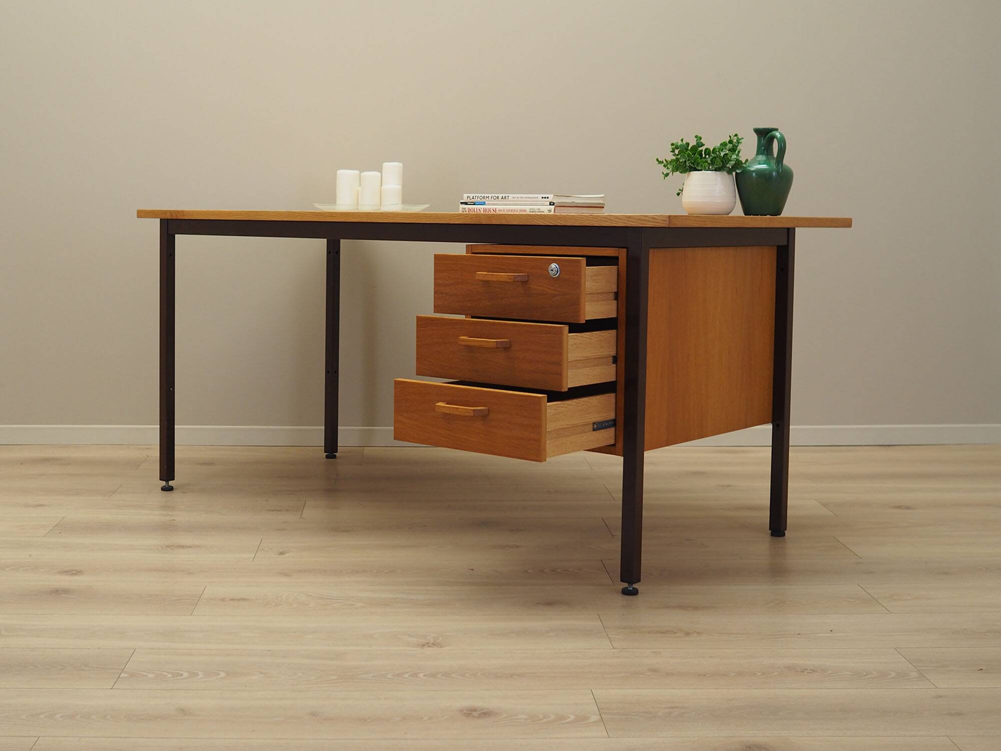 Ash desk, Danish design, 1970s, production: Denmark