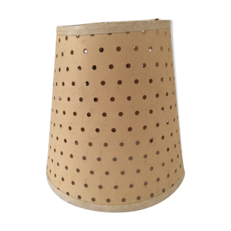 Mini lampshade with vintage perforated cardboard pliers