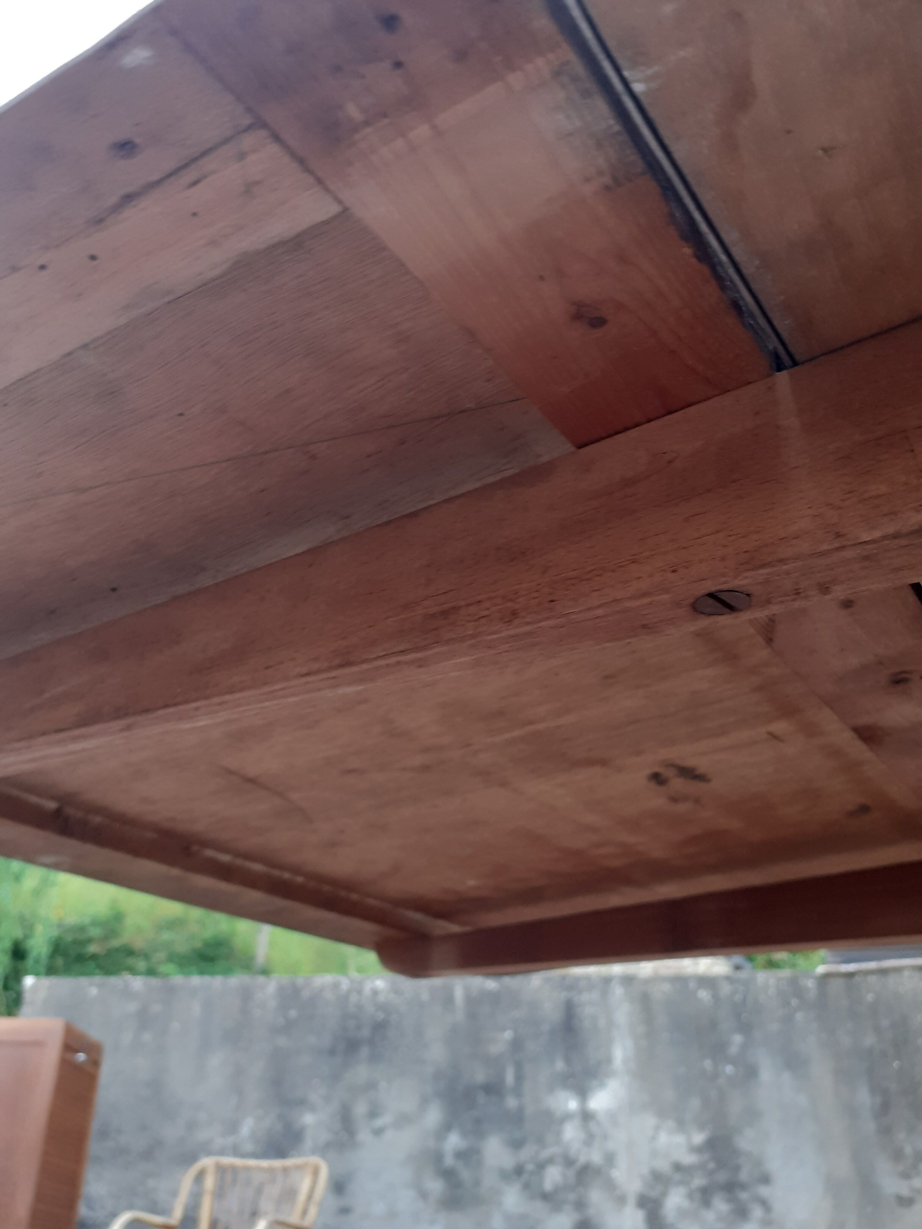 Vintage wooden formica kitchen table