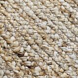 Carpet in black contour jute 120x170 cm