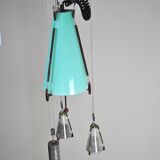 Ceiling lamp in glass, United States, 1950s