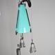 Ceiling lamp in glass, United States, 1950s