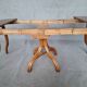 Extending table with vintage bentwood base from the end of the 19th century