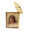 Portrait of a young woman with a laurel crown.