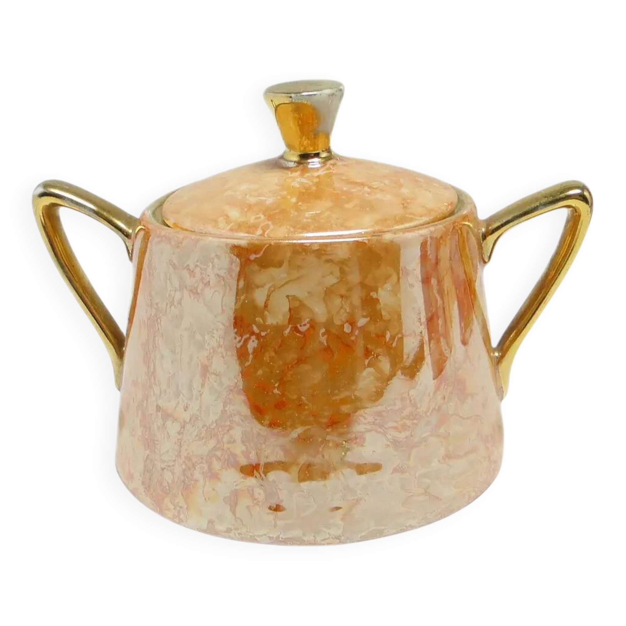 Helena sugar bowl, mid-century modern, porcelain, Poland, 1970s.
