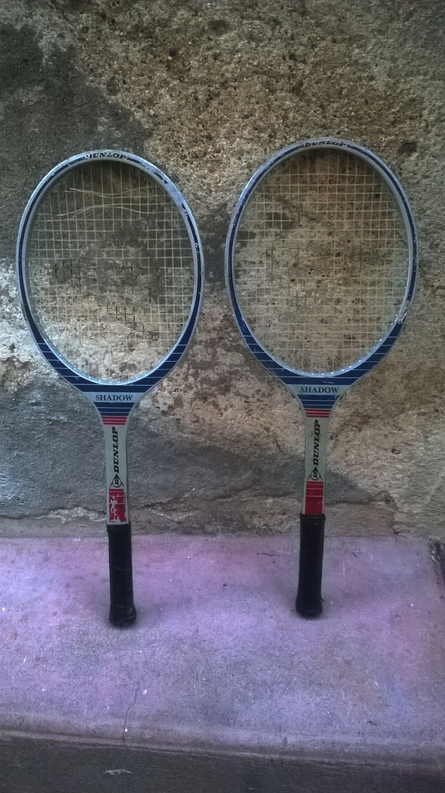 Pair of vintage tennis rackets