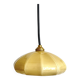 Small yellow opaline cup pendant light