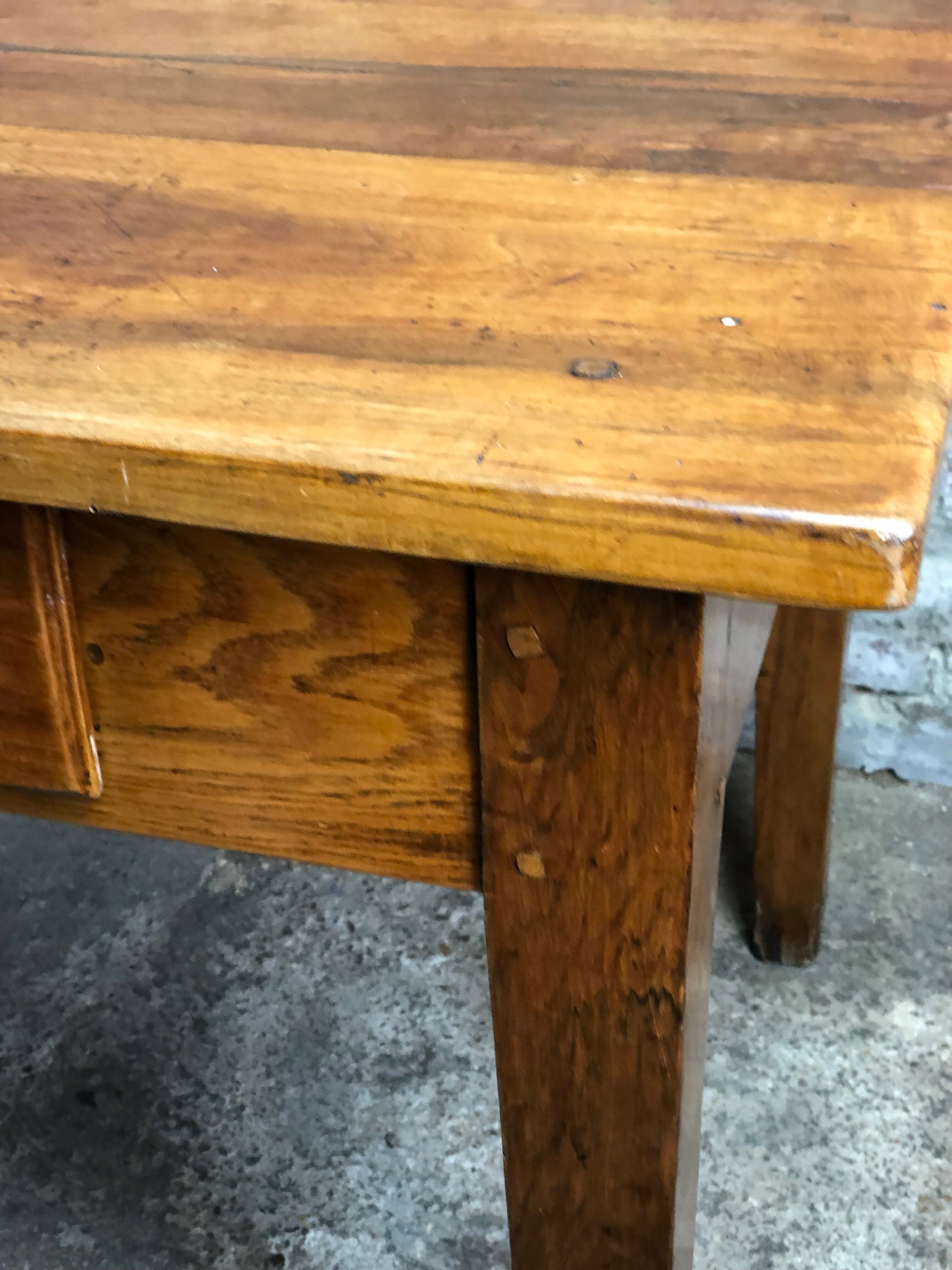 1900s walnut farmhouse/desk table