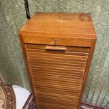 Curtained filing cabinet, 40s-50s