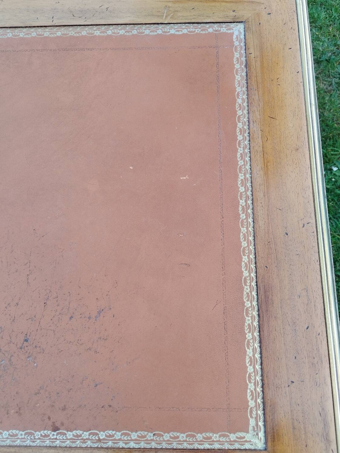 Antique Louis XVI style desk with drawers